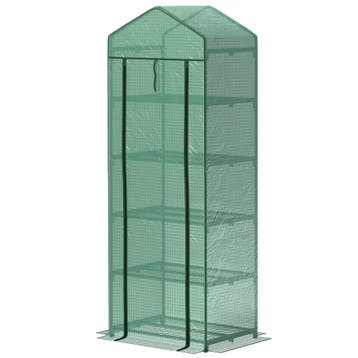 TRUUSK Stalen Broeikas 69 x 49 x 193 cm - Roldeur - Winterbe, Tuin en Terras, Verzenden