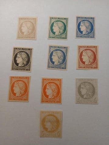 Frankrijk 1858 - Kleurenproef Ceres - Yvert et Tellier 2026, Gestempeld