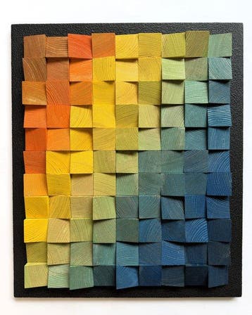 Modern Mozaïek - WoodbyLukas Lukasz Kacprzuk - 2020+ -, Antiek en Kunst
