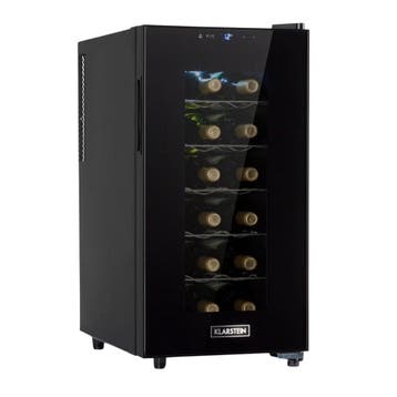 Klimaatkast Wijnkoeler Wijnkoelkast Drinkkoeler 52L Zwart, Zonder vriesvak, Refurbished, Ophalen of Verzenden, Minder dan 75 liter