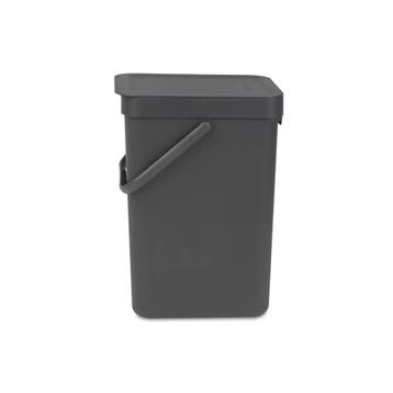 Brabantia afvalemmer Sort & Go 12 ltr - grijs, Verzenden, Nieuw