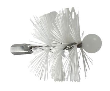 Schoorsteen Nylonborstel soft rond Ø 100 mm wit, Huis en Inrichting, Ophalen of Verzenden, Nieuw