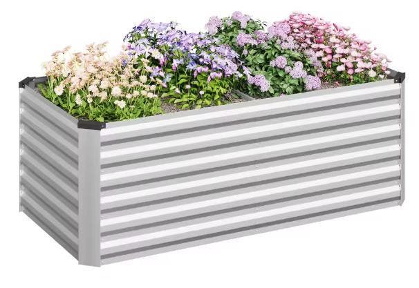 Stalen Verhoogd Bed: Roestvrij voor Tuin, Balkon, Groenten, Tuin en Terras, Bloempotten, Nieuw, Verzenden