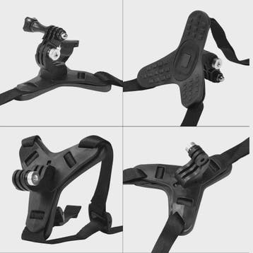 Motorhelm Kinband Mount voor Actiecamera's - GoPro, DJI, Ins, Verzenden, Nieuw