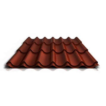 Dakpanplaat | Dakplaat | PS47/1060RTA | Roodbruin, Dakplaat of Dakpanplaat, Overige kleuren, Verzenden, Nieuw