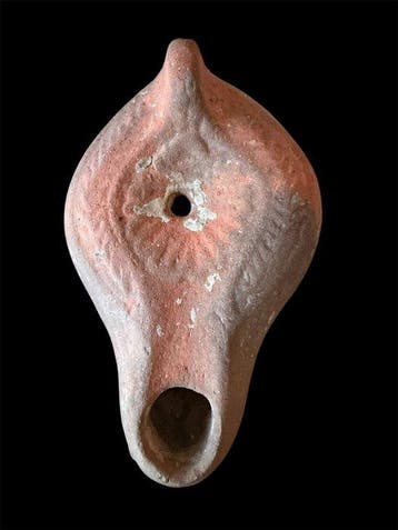 Laat-Romeins / Vroeg-Byzantijns Aardewerk Lantern - 12 cm
