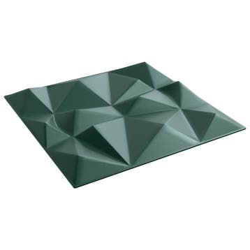 vidaXL Wandpanelen 12 st 50 x 50 cm Diamant Groen XPS Schuim, Verzenden, Nieuw