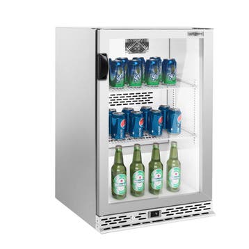 GGM Gastro | Barkoelkast - 600mm - 125 Liter - met 1 glazen, Verzenden, Nieuw