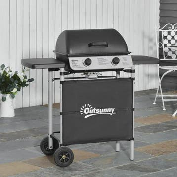 Grote Gasbarbecue met Deksel en Wielen - 5.6kW - 104x49x99cm, Verzenden, Nieuw