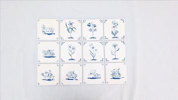 Tegel (12) - Richard Ginori - Serie Delft - 1950-1960 -, Antiek en Kunst