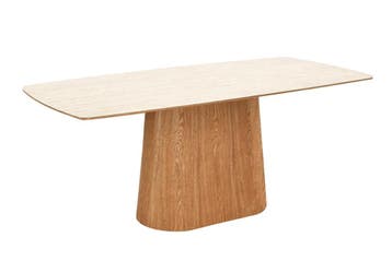 Eettafel UNIQUE 200cm eikenhout fineer met keramisch blad, Huis en Inrichting, Ophalen of Verzenden, Nieuw