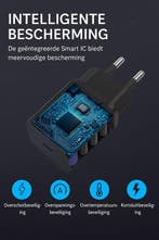 USB-C Oplader – 45W Snellader + 3M USB-C Kabel 2-Pack –, Telecommunicatie, Mobiele telefoons | Telefoon-opladers, Ophalen of Verzenden