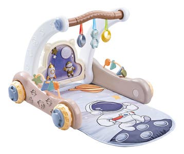 Eco Toys Blauw 2-in-1 Activiteiten Speelkleed en Looptrainer, Verzenden, Nieuw