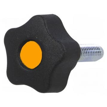 M12 x 20 draadeind met sterknop - diameter 50mm, Ophalen of Verzenden, Nieuw, Minder dan 50 mm, Bouten of Moeren