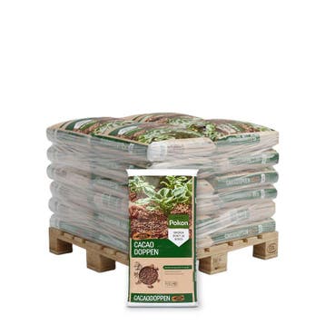 Halve pallet Pokon Cacaodoppen 20 zakken x 40L (800L), Tuin en Terras, Ophalen of Verzenden, Nieuw