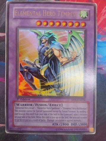 Konami - 169 Card - Yu-Gi-Oh! - Elemental Hero Tempest, Nieuw
