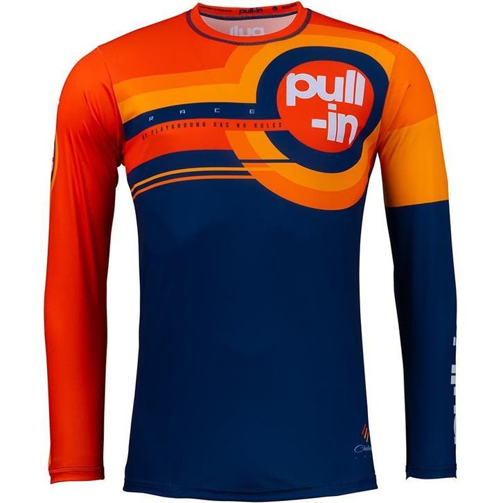 Pull In Race Cross-shirt Oranje / Navy - MAAT M / L, Motoren, Kleding | Motorkleding, Nieuw met kaartje, Motorcrosskleding, Verzenden