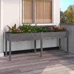 vidaXL Plantenbak met voering 203x53x76 cm massief vurenhout, 100 cm of meer, Verzenden, Nieuw, 60 cm of meer