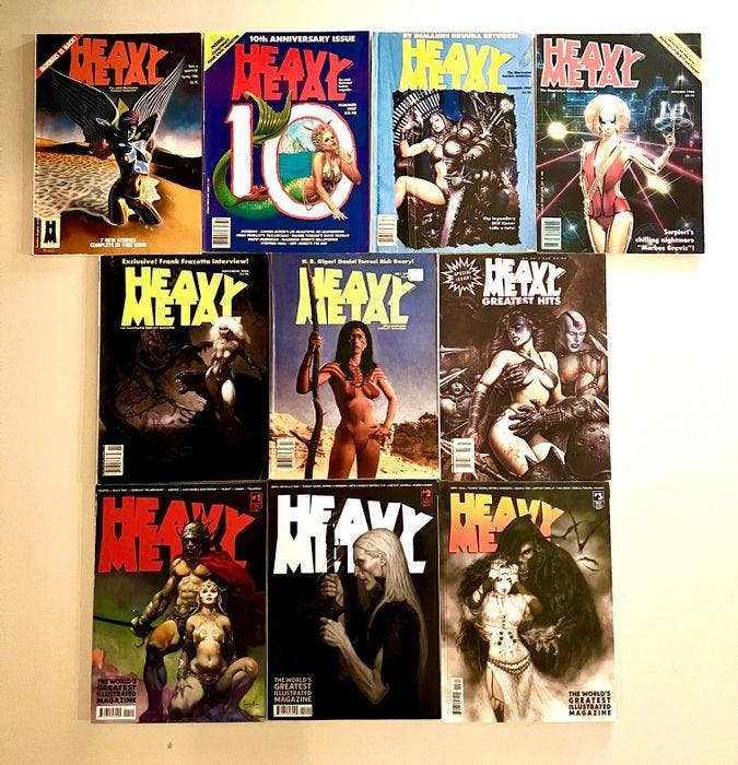 Heavy Metal - Heavy Metal - 10 Comic, Magazine - Diverse, Boeken, Strips | Comics