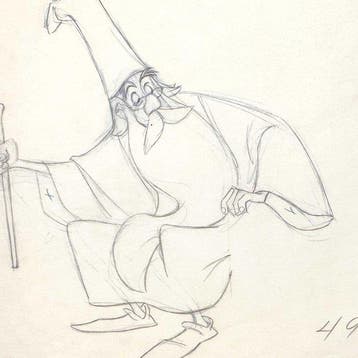 MERLIN : Originele animatieproductietekening - The Sword in, Nieuw