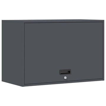 Wandkast Antraciet - Modern Design - Retourdeal, Huis en Inrichting, Met klep(pen), Ophalen of Verzenden, Zo goed als nieuw, Minder dan 150 cm