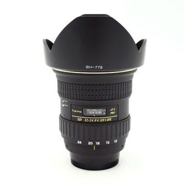 Tokina 12-24mm F4 AT-X Pro Objectief Nikon (Occasion), Ophalen of Verzenden, Zo goed als nieuw, Groothoeklens, Zoom