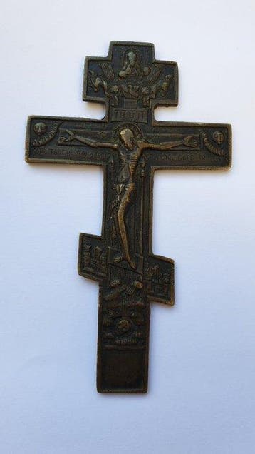 Kruis - Brons - 1910-1920 - Russisch-orthodox kruis