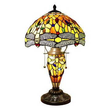 Tafellamp - Tiffany-stijl lamp - Glas-in-lood - libellen, Nieuw