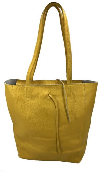 Gele Vera Pelle leren shopper, Verzenden, Nieuw