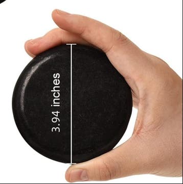 Set van 6 Hot Stone Massagestenen van Basalt voor Massage, Verzenden, Nieuw