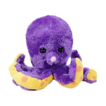 Inktvis knuffel - pluche - paars - 12 cm - dierenknuffel, Verzenden, Nieuw