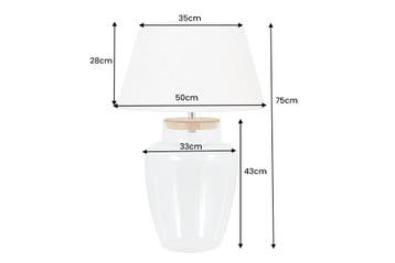 Tafellamp CLASSICO 80 cm, glazen navulbaar - 44816, Ophalen of Verzenden, Nieuw