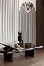 WOOOD Cali Salontafel - Mangohout - Zwart - 55x120x28 cm, Verzenden, Nieuw