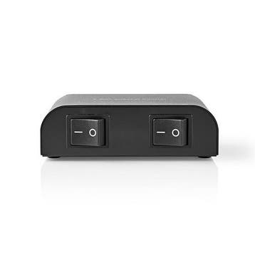 Luidspreker switch | Nedis | 2 poorten, Verzenden, Nieuw