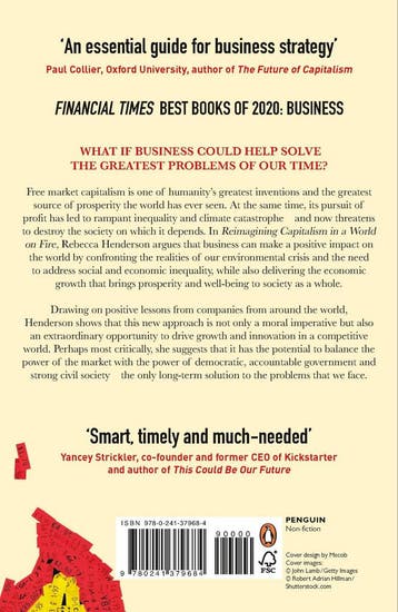 Reimagining Capitalism in a World on Fire 9780241379684, Verzenden, Zo goed als nieuw, Rebecca Henderson