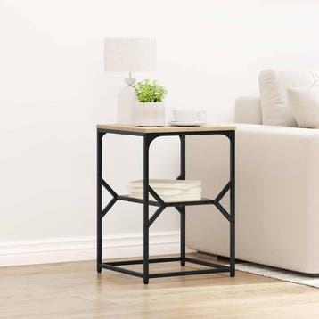 vidaXL Bijzettafel Sonoma Eiken 41 x 40 x 60 cm, Huis en Inrichting, Verzenden, Nieuw, Overige houtsoorten, Minder dan 50 cm