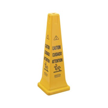 Rubbermaid Waarschuwingskegel 91,4 cm - symbool - geel, Verzenden