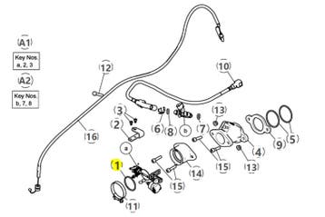 Royal Enfield CARBURRETOR FLANGE - O RING - 521200A Himal..., Motoren, Verzenden, Nieuw