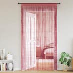 vidaXL Koordgordijnen 2 st 100x250 cm roze, Verzenden, Nieuw