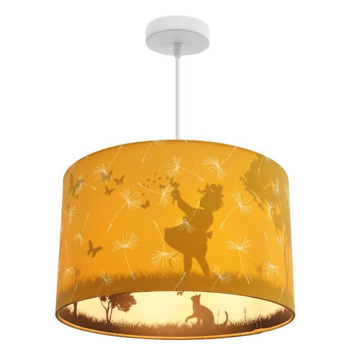 Okergele kinderkamer hanglamp Vlinders, Kinderen en Baby's, Kinderkamer | Inrichting en Decoratie, Nieuw, Ophalen of Verzenden