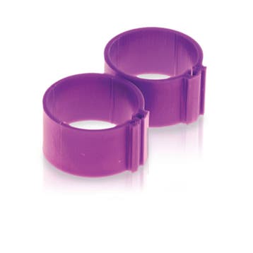 Pluimvee ring  8 mm paars, Dieren en Toebehoren, Ophalen of Verzenden, Nieuw