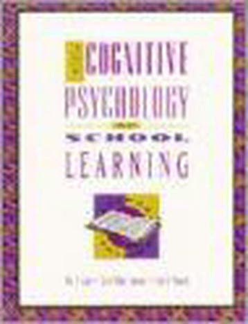 The Cognitive Psychology of School Learning - Ellen D. Gagne, Verzenden, Gelezen, Ellen D. Gagne