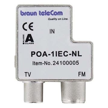 Coax splitter - Braun Telecom (TV/Radio), Verzenden, Nieuw