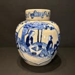 Vaas - Porselein - China - Qing Dynastie (1644-1911) - blauw