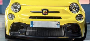 Fiat 595 Abarth Carbon voorbumper deel, Verzenden
