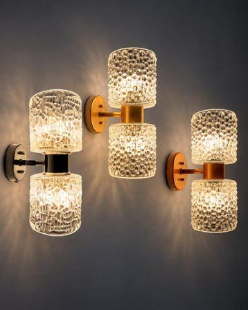 Raak Amsterdam - J.W. Bosman - Wandlamp (3) - Set uit de