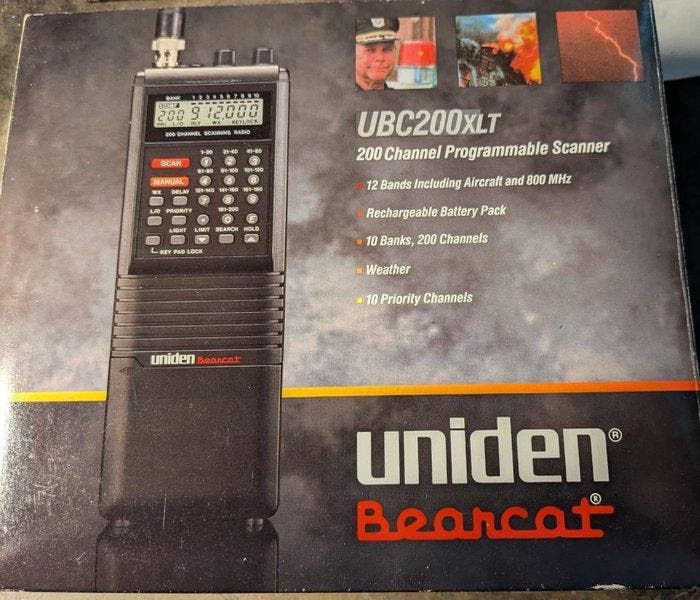 Uniden - Bearcat UBC200XLT vintage scanner - Set, Spelcomputers en Games, Spelcomputers | Overige Accessoires