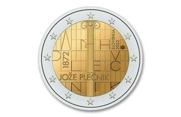 2 euro Joze Plecnik (150 jaar) 2022 - Slovenië, Verzenden