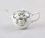 Theepot - Een Chinese grisaille theepot voor de Nederlandse