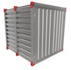 Materiaalcontainer opslagcontainer 2m 9m3 4m2